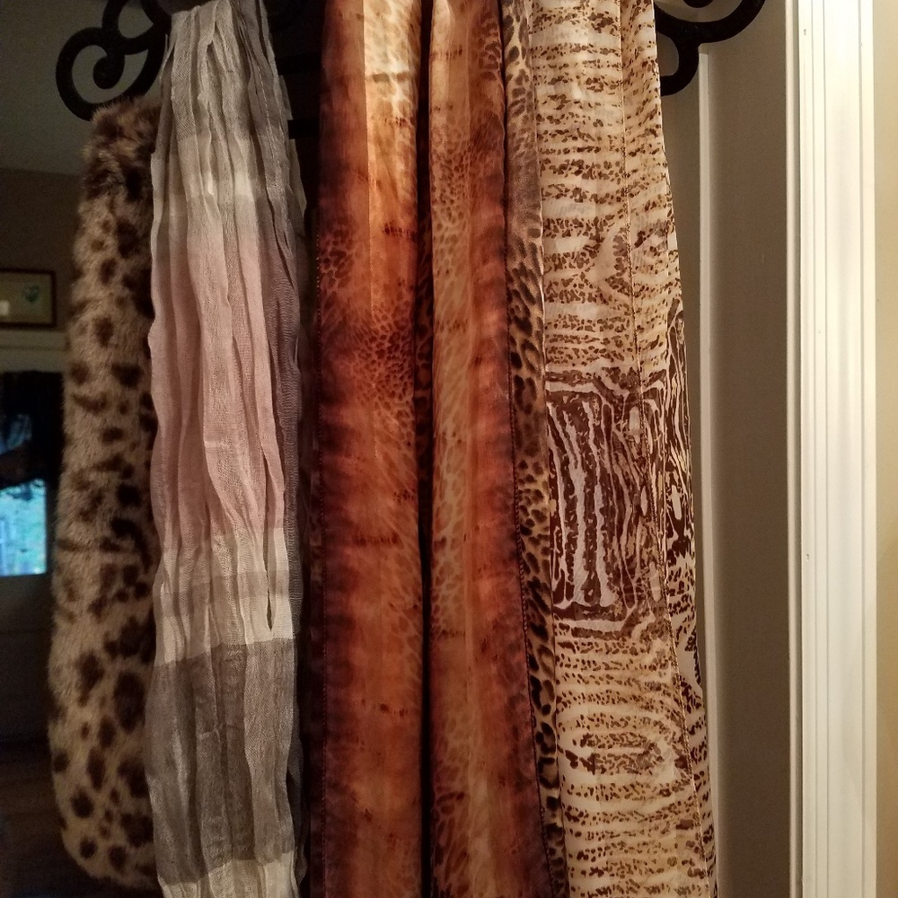 Scarves 5 neutral browns